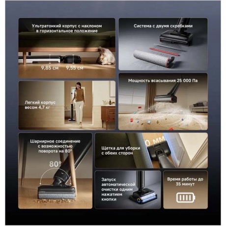 Вертикальный пылесос Dreame G12 - фото 4