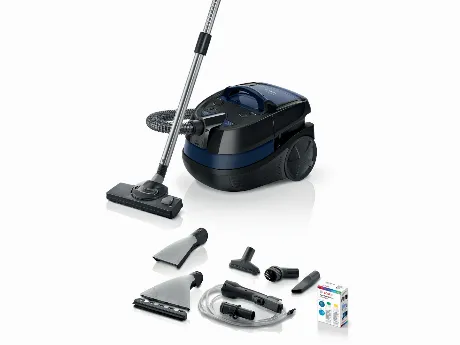 Пылесос Bosch BWD41700 черный/синий