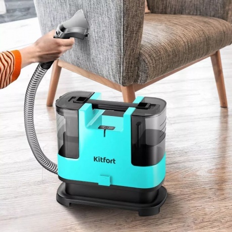Моющий пылесос Kitfort КТ-5162-2 черно-зеленый - фото 2