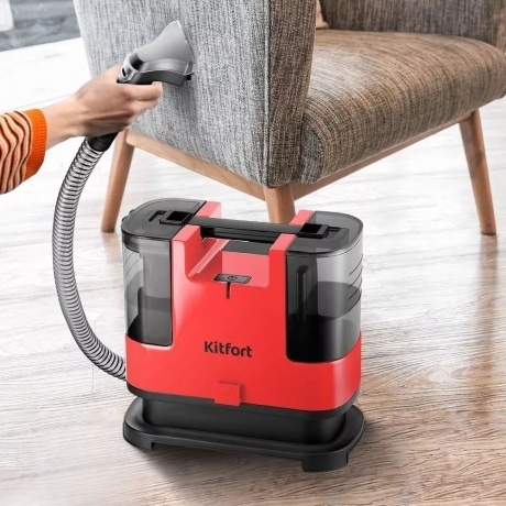 Моющий пылесос Kitfort КТ-5162-1 черно-малиновый - фото 2