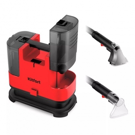 Моющий пылесос Kitfort КТ-5162-1 черно-малиновый - фото 8