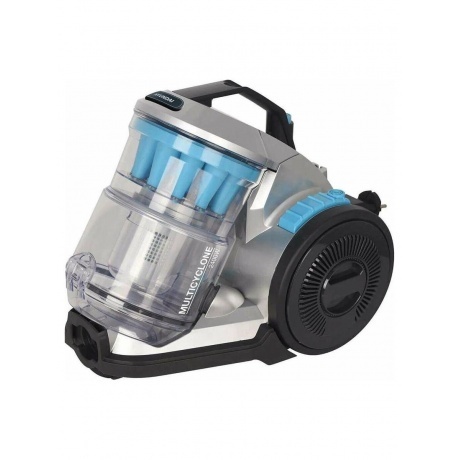 Пылесос Hyundai HYV-C2955 2400Вт серебристый/синий - фото 1