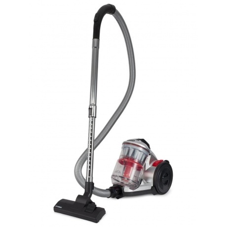 Пылесос Hyundai HYV-C2950 2400Вт серебристый/красный - фото 1