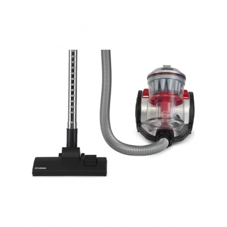 Пылесос Hyundai HYV-C2950 2400Вт серебристый/красный - фото 9