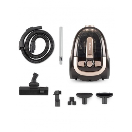 Пылесос Hyundai HYV-C3550 2220Вт золотистый/темно-коричневый - фото 11