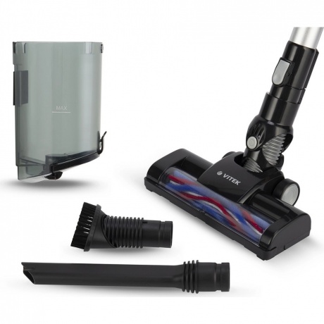 Пылесос Vitek Midnight VT-1832 120Вт черный/серебристый - фото 3