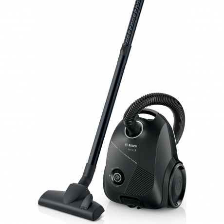 

Пылесос Bosch BGBS2BA1P Serie 2 с мешком для сбора пыли, черный