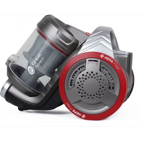Пылесос BQ-VC1606C Серый-красный - фото 3