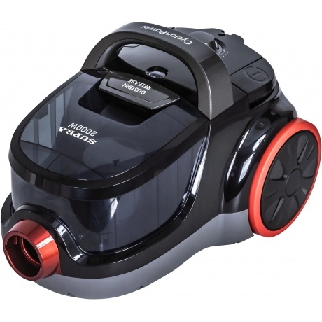 Пылесос Supra VCS-2024 с контейнером для сбора пыли, серый/черный - фото 2