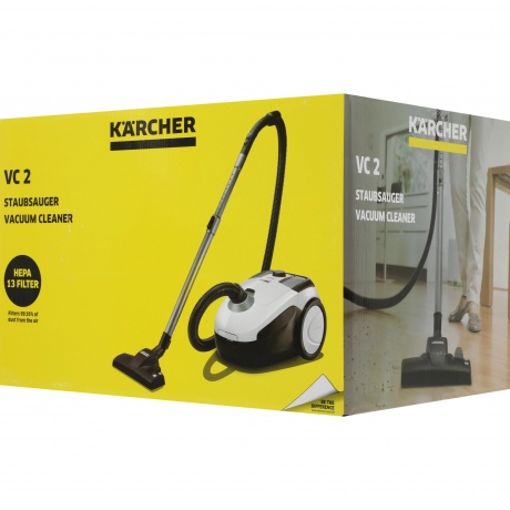 Пылесос Karcher VC 2 (ERP) 700Вт белый/черный - фото 17