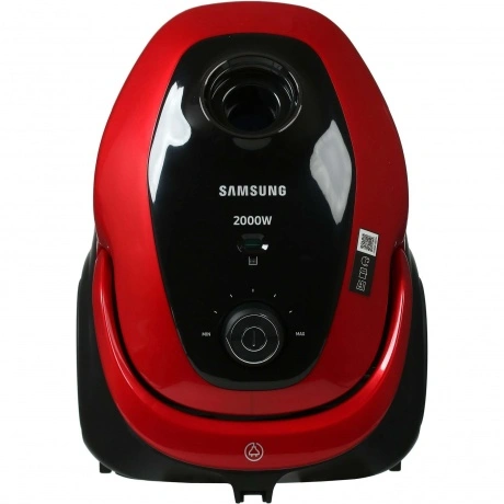 Samsung VC20M253AWR/EV с мешком для сбора пыли, 2000 Вт, красный