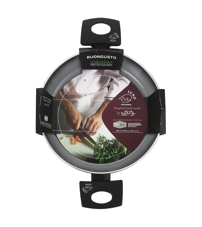 Сотейник с двумя ручками BUONGUSTO 24см индукция - фото 5