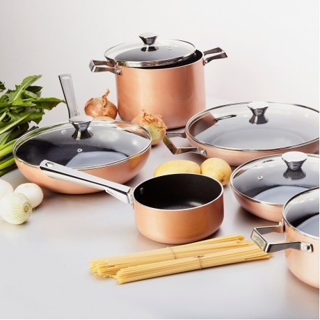 Сковорода Wok 28cm ROSEGOLD индукция - фото 2