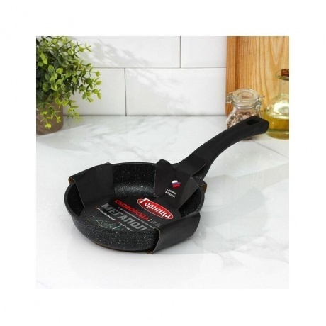 Сковорода GORNITCA МЕГАПОЛИС серебро 20см индукция - фото 18