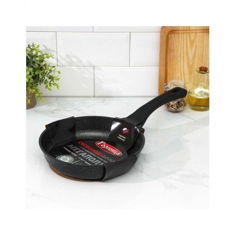 Сковорода GORNITCA МЕГАПОЛИС серебро 24см индукция - фото 18