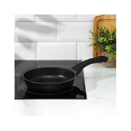 Сковорода GORNITCA МЕГАПОЛИС серебро 24см индукция - фото 10