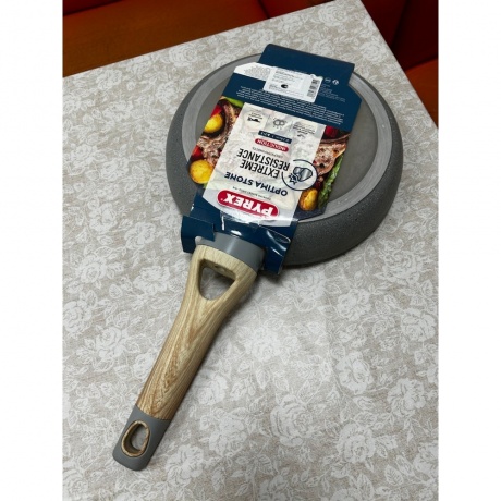 Сковорода OPTIMA Stone 24см индукция, PYREX, OX24BF4/E006 хорошее состояние - фото 3
