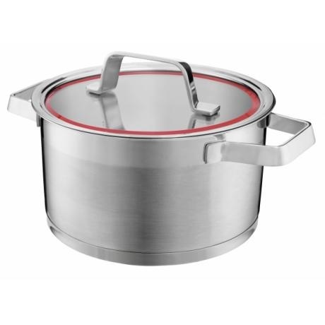 

Кастрюля ATTRIBUTE STEEL RED LINE 18х10.5см 2.3л