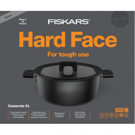 Кастрюля Fiskars Hard Face (1052228) черный - фото 7