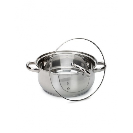 Кастрюля Attribute Steel Grace ASG024 24х11,5см 4,8л - фото 2