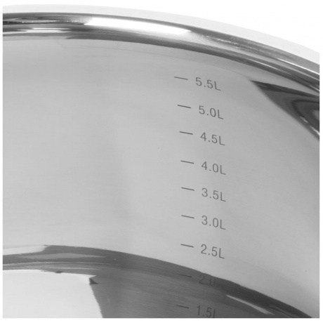 Кастрюля с крышкой ECLIPSE 6.2л ATTRIBUTE STEEL ASE004 - фото 3