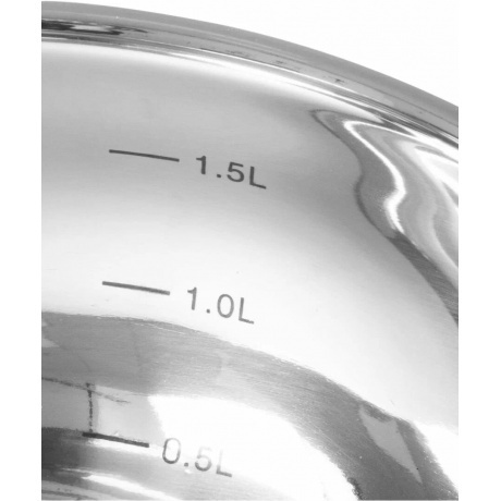 Ковш с крышкой OPTIMA 2.1л ATTRIBUTE STEEL ASO116 - фото 2