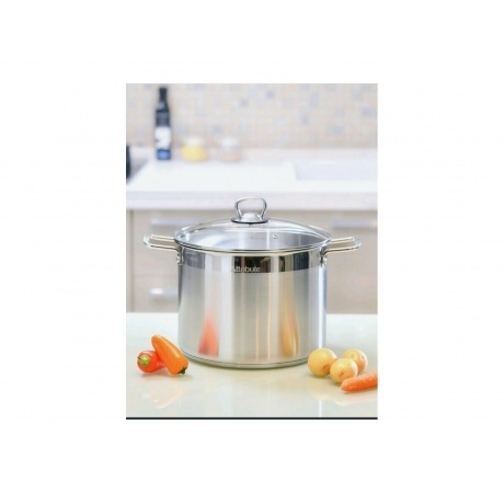 Кастрюля с крышкой ATTRIBUTE STEEL MASTER CHEF 12л - фото 9