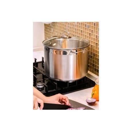 Кастрюля с крышкой ATTRIBUTE STEEL MASTER CHEF 12л - фото 10