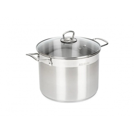 Кастрюля с крышкой ATTRIBUTE STEEL MASTER CHEF 8л - фото 2