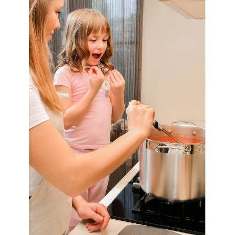 Кастрюля с крышкой ATTRIBUTE STEEL MASTER CHEF 8л - фото 16