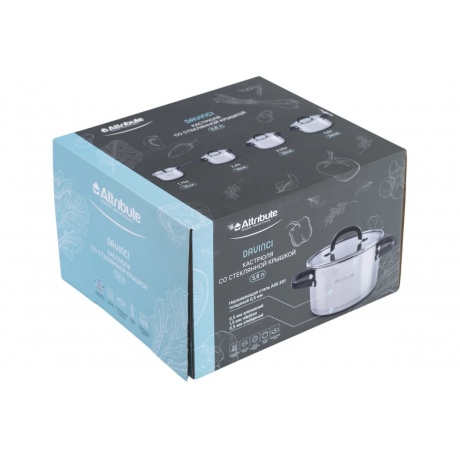 Кастрюля DAVINCI 5.6л 24см индукция - фото 5