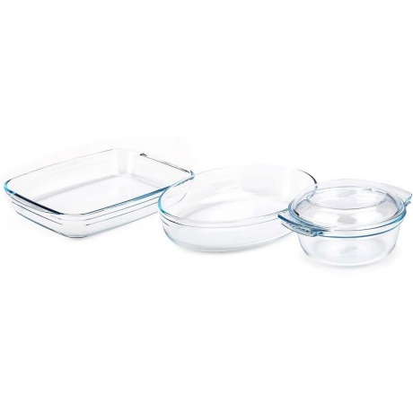 Набор кухонной посуды ESSENTIALS 3пр PYREX 818S3 - фото 1