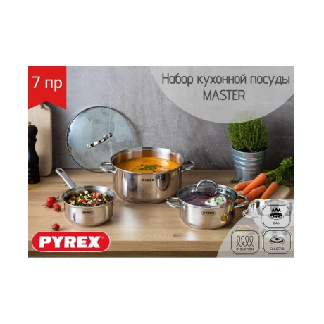 Набор кухонной посуды MASTER 7пр PYREX MAS04M4/E002 - фото 15