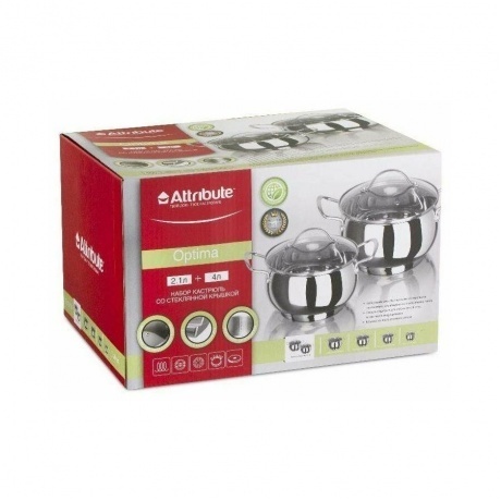 Набор кухонной посуды ATTRIBUTE STEEL OPTIMA 4пр - фото 17