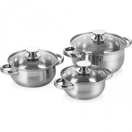 Набор кастрюль ATTRIBUTE STEEL CLASSIC 3 предмета хорошее состоя...