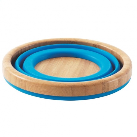 Миска Outwell Collaps Bamboo Bowl M 650356 Blue - фото 2