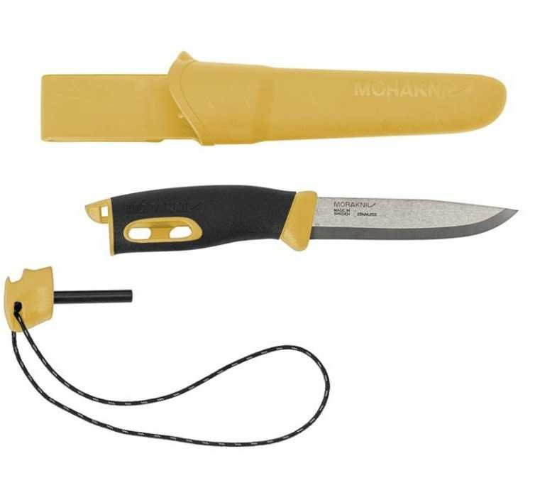 Нож разделочный Mora Companion Spark (13573) черный/желтый
