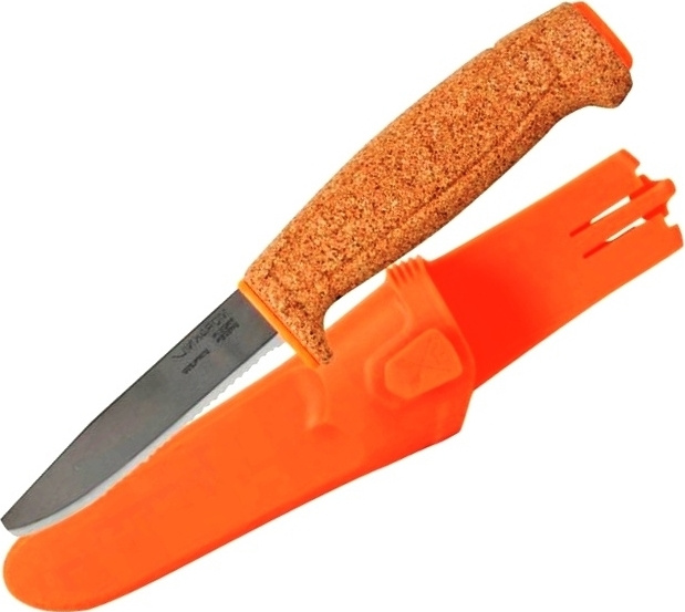 Нож разделочный Mora Floating Serrated (13131) оранжевый - фото 1