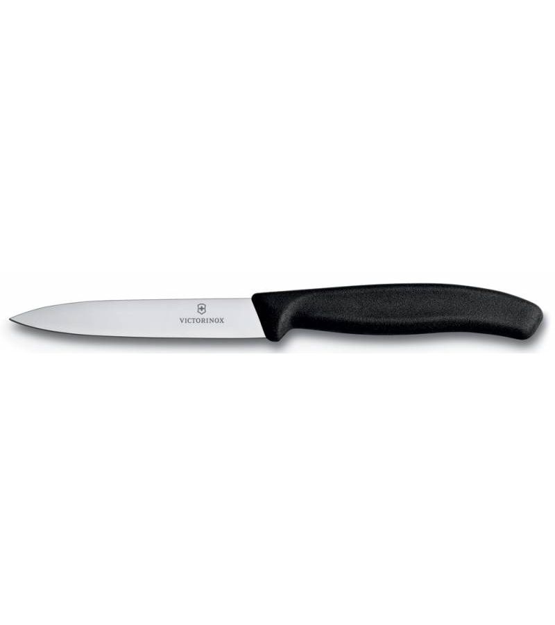 Нож для чистки овощей и фруктов Victorinox Swiss Classic (6.7703) черный выпечка и приготовление victorinox нож кухонный swiss classic для чистки овощей и фруктов 100 мм