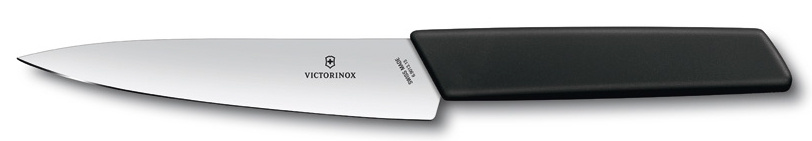Нож разделочный Victorinox Swiss Modern (6.9013.15B) черный - фото 1