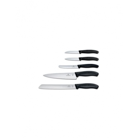 Набор ножей кухонных Victorinox Swiss Classic Kitchen (6.7133.5G) 5 шт черный - фото 2