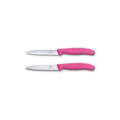Набор ножей кухонных Victorinox Swiss Classic (6.7796.L5B) 2 шт розовый - фото 1