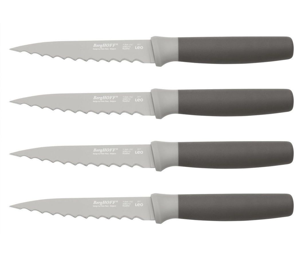 Набор ножей для стейка BergHOFF Bistro 4пр 4490228 bodum подставка для ножей bistro оранжевая 11089 948 y17