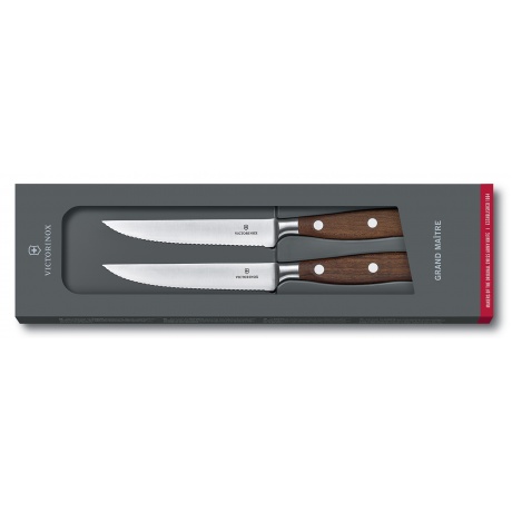 Набор ножей кухонных Victorinox Grand Maitre Steak (7.7240.2W) 2 шт дерево - фото 4