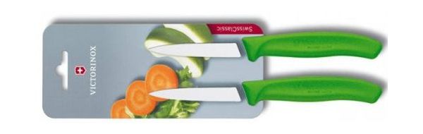 Набор ножей кухонных Victorinox Swiss Classic (6.7606.L114B) 2 шт салатовый - фото 1