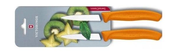 Набор ножей кухонных Victorinox Swiss Classic (6.7636.L119B) 2 шт оранжевый - фото 1