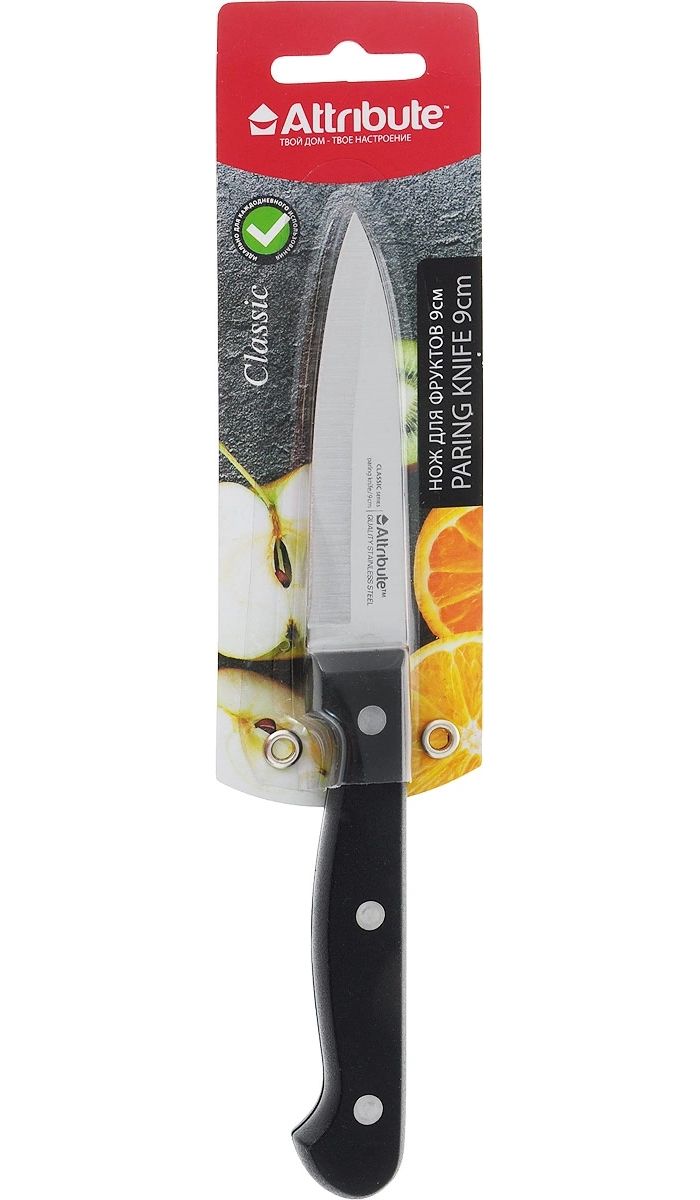 Нож для фруктов Attribute Knife Classic AKC104 9см нож attribute steel 9см для фруктов нерж сталь
