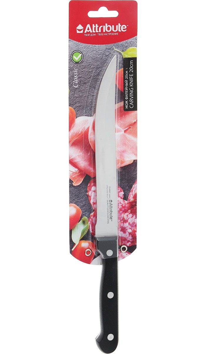 Нож филейный Attribute Knife Classic AKC118 20см нож для хлеба attribute knife village akv068 20 5см