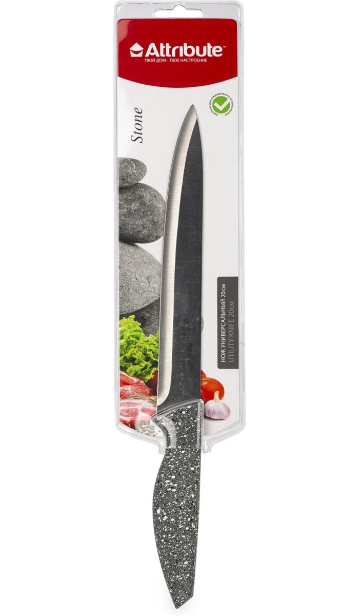 нож для овощей attribute knife chef akc003 8см Нож универсальный Attribute Knife Stone AKS118 20см