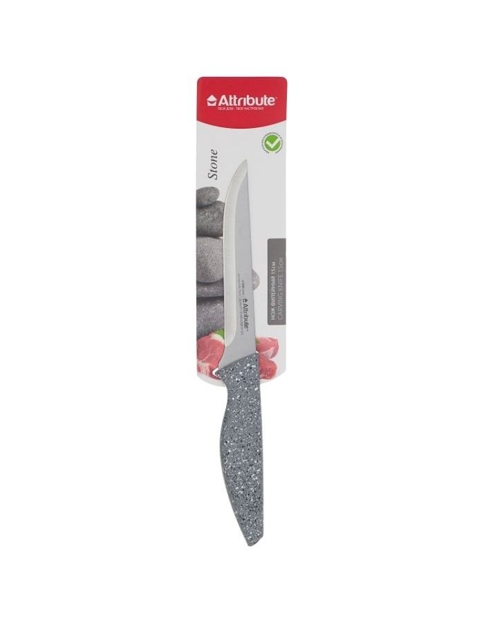 Нож филейный Attribute Knife Stone AKS136 15см нож дамасский для нарезки лосося сашими многофункциональный нож из нержавеющей стали для нарезки японский нож для суши нож шеф повара